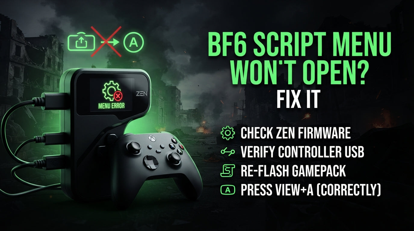 Battlefield 6 Cronus Zen Script Menu Won't Open? Fixes – CzenScripts