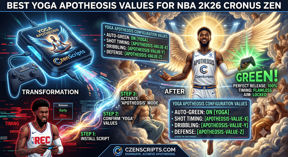 Best Yoga Apotheosis Values for NBA 2K26 Cronus Zen