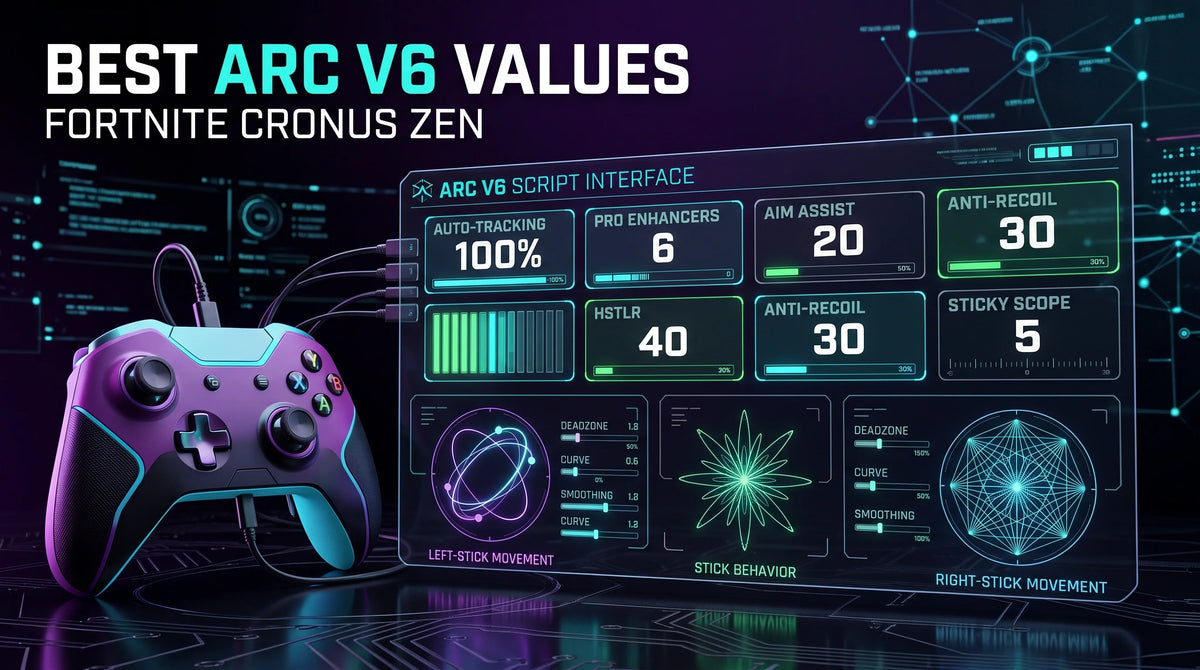 Best Arc V6 Fortnite Cronus Zen Script Values