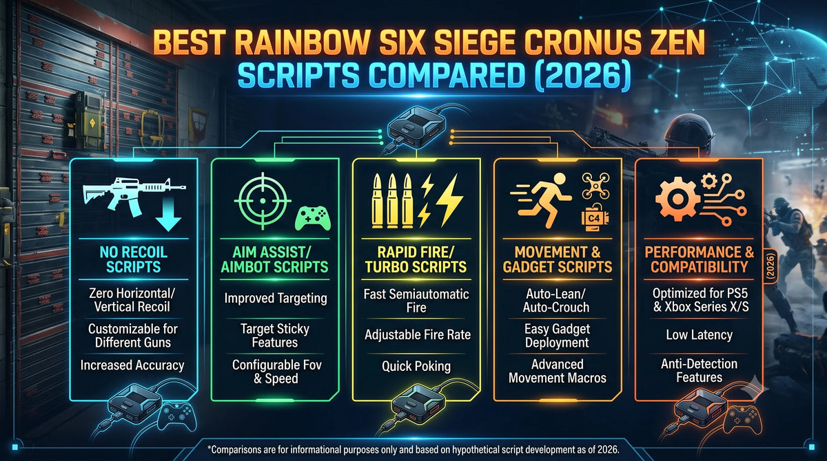 Best Rainbow Six Siege Cronus Zen Scripts Compared (2026)