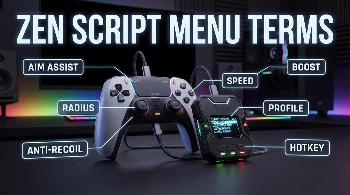 Cronus Zen Script Menu Terms Explained | Beginner Guide – CzenScripts