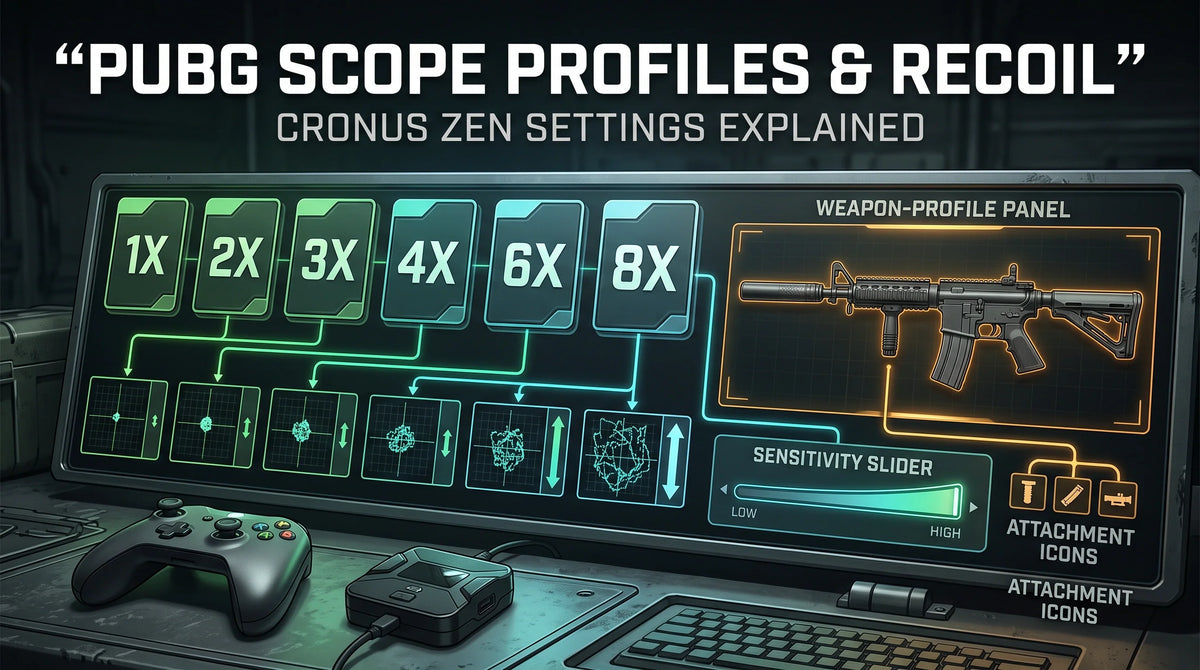 How PUBG Scope Profiles Affect Cronus Zen Recoil Settings