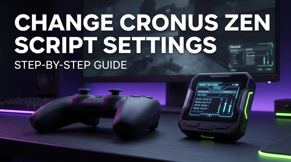 How to Change Settings on a Cronus Zen Script