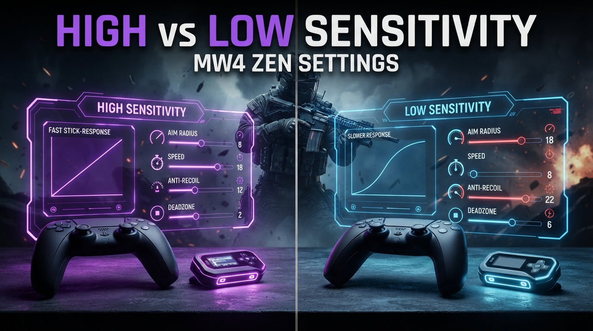 MW4 Cronus Zen Script Settings for High vs Low Sensitivity Players