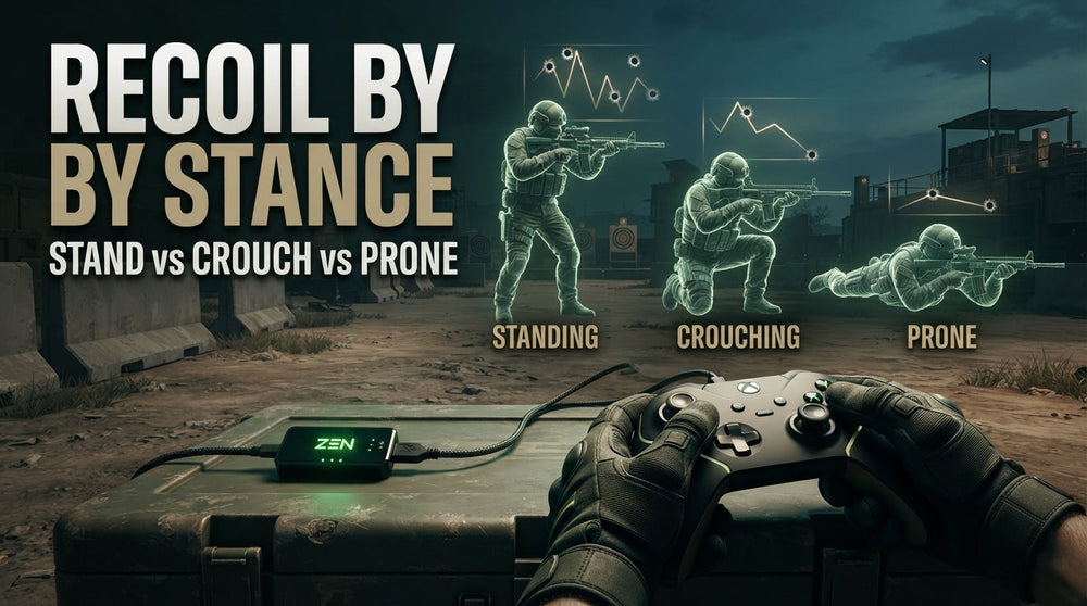 PUBG Cronus Zen Recoil Settings: Standing vs Crouching vs Prone