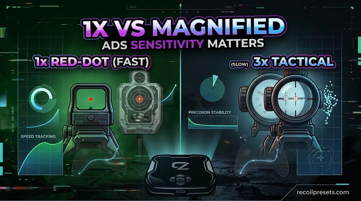 Rainbow Six Siege Cronus Zen ADS Sensitivity: 1x vs Magnified Scopes