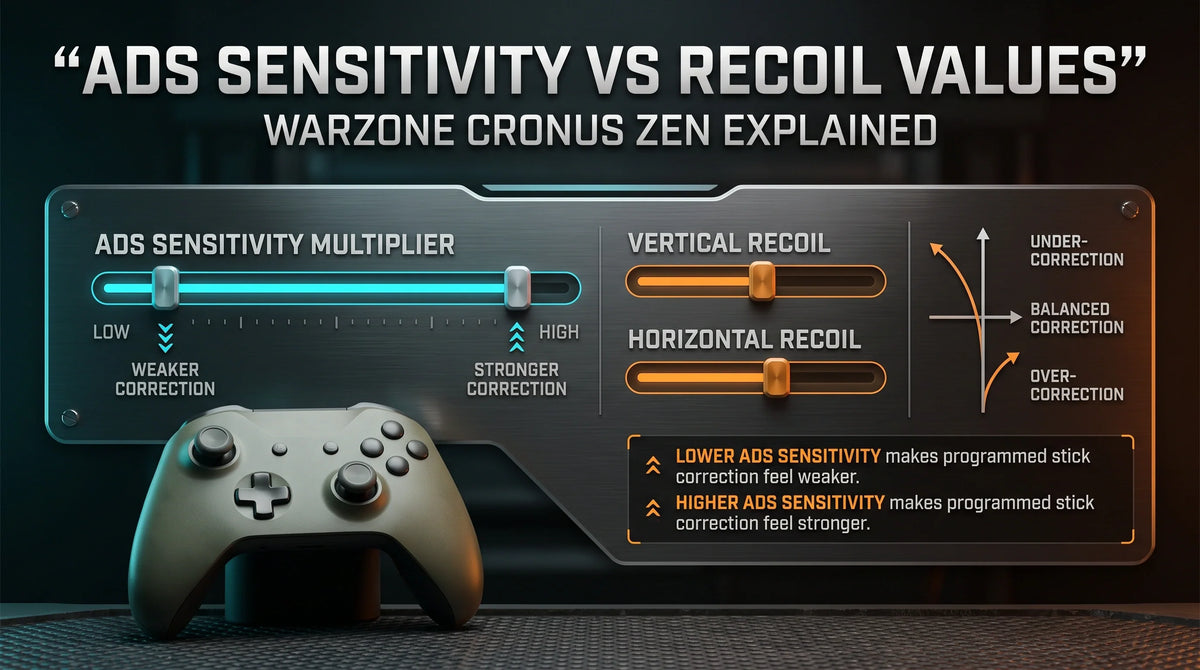 How Warzone ADS Sensitivity Multipliers Affect Cronus Zen Recoil Values