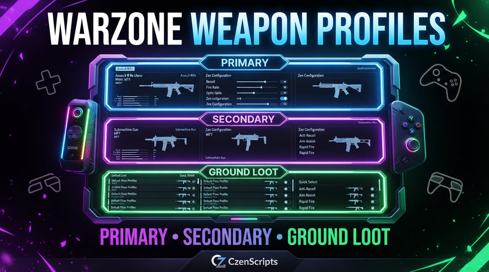 How to Configure Primary, Secondary & Ground Loot Profiles in Warzone Cronus Zen Scripts