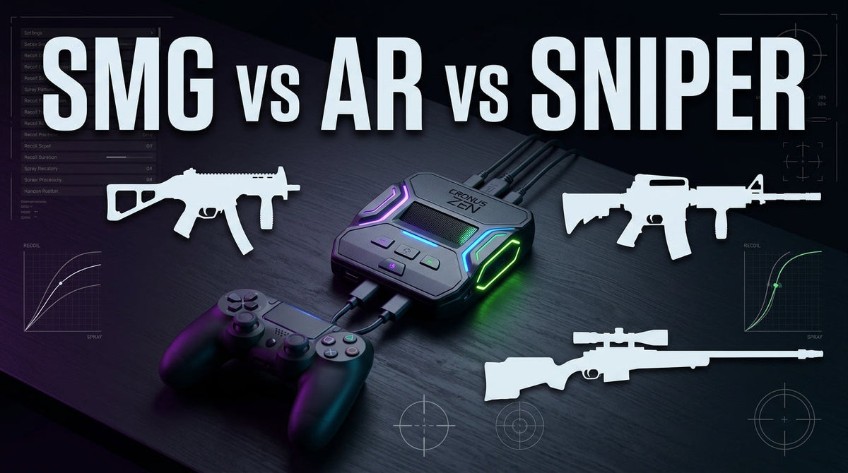 Warzone Cronus Zen Script Settings for SMGs vs ARs vs Snipers