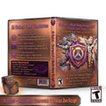 Digital product mockup of a video game case for 'AI Babel - Multi-Hero Overwatch 2 Cronus Zen Script' with a small retail box shown in front, on a white background with a dark brown banner at the bottom.