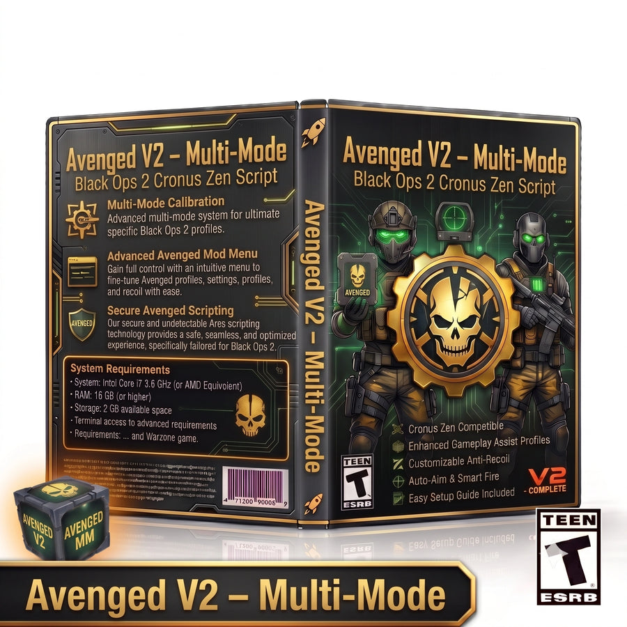 Avenged V2 – Multi-Mode Black Ops 2 Cronus Zen Script
