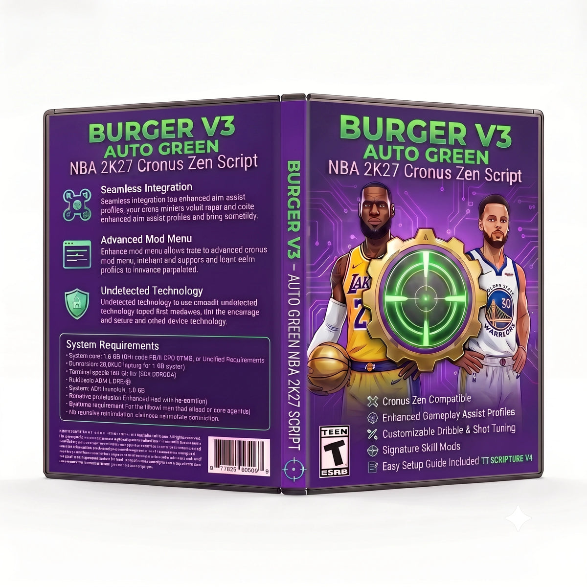 Burger V3 NBA 2K27 Cronus Zen script product artwork