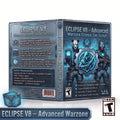 Digital product box art for Shadow V2: Weapon-Based Warzone Cronus Zen Script, showing front and back packaging with a stylized armored character, feature callouts, and an ESRB Teen rating logo on a white background.