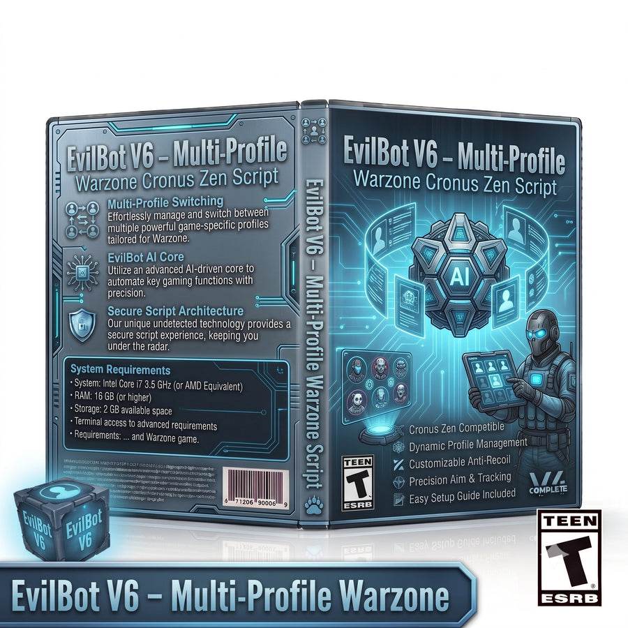EvilBot V6 – Multi-Profile Warzone Cronus Zen Script
