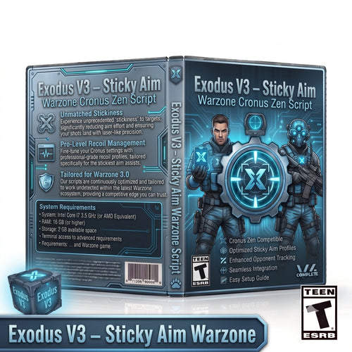 Exodus V3 product artwork for Warzone Cronus Zen scripts