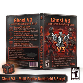Ghost V3 Battlefield 6 Cronus Zen script with multi-profile aim assist and anti-recoil settings