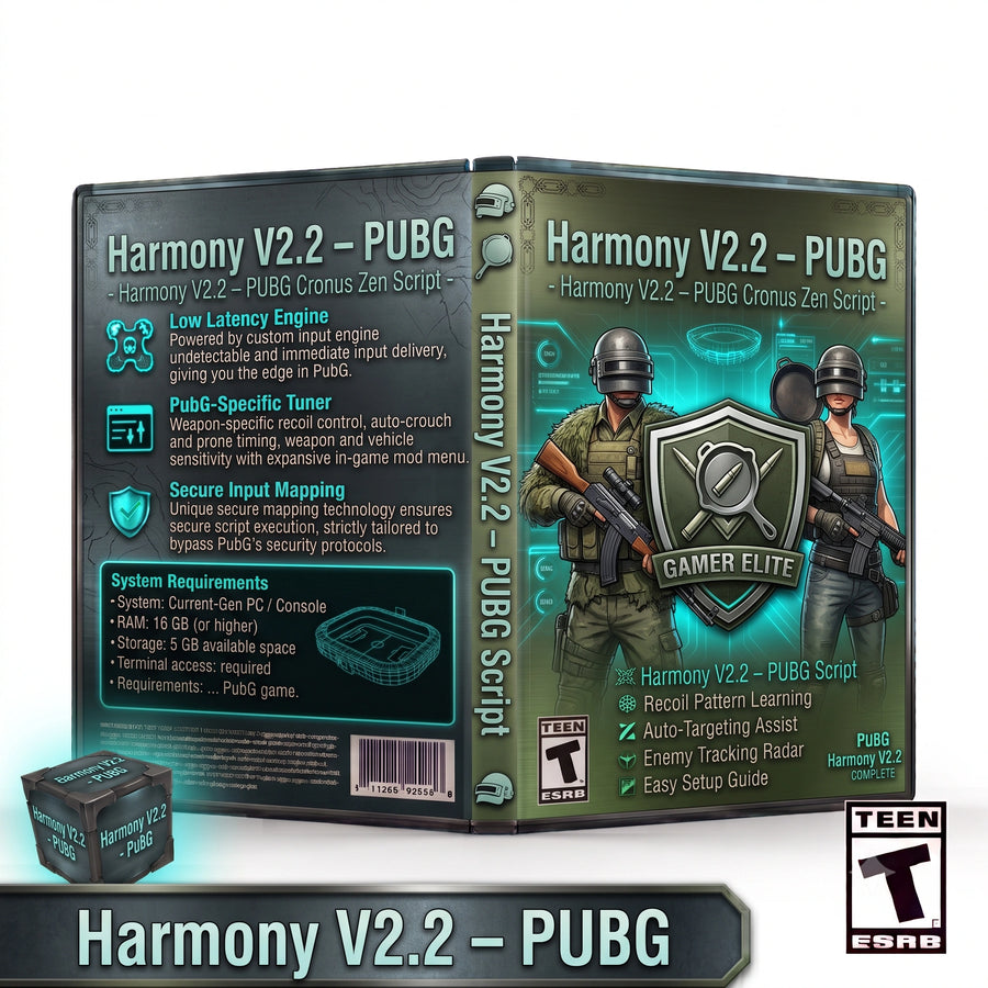 Harmony V2.2 – PUBG Cronus Zen Script