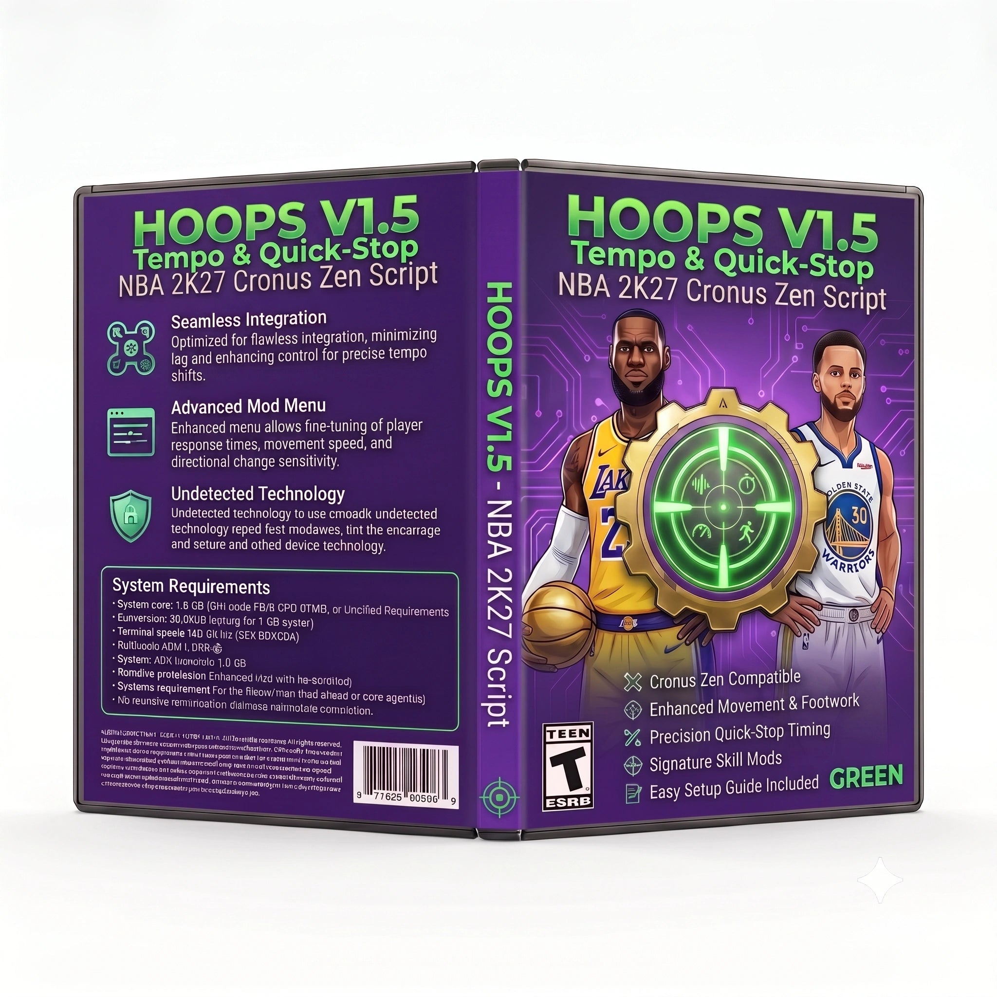 Hoops V1.5 NBA 2K27 Cronus Zen script digital product artwork
