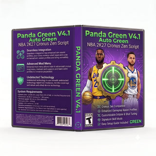 Panda Green V4.1 NBA 2K27 Cronus Zen script digital product artwork