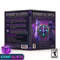 Revenant Killswitch Private Owner Edition V2 software box art shown from the back and side, with purple and black graphics, a character illustration, and two purple cubes in front. Teen ESRB logos are visible on the box and as a separate badge.