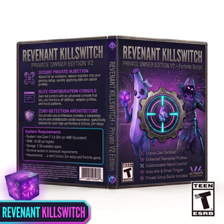 Revenant Killswitch Private Owner Edition V2 product artwork for the Fortnite Cronus Zen script, a downloadable GPC controller script for Cronus Zen players seeking customizable Fortnite gameplay features and settings.