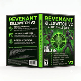 Revenant Killswitch V2 product artwork for the THE FINALS Cronus Zen script, featuring AI controller gameplay tools in a downloadable GPC script for Cronus Zen players.
