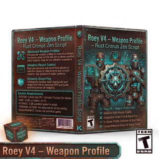 product artwork for the cronus zen script roey v4 rust cronus zen script
