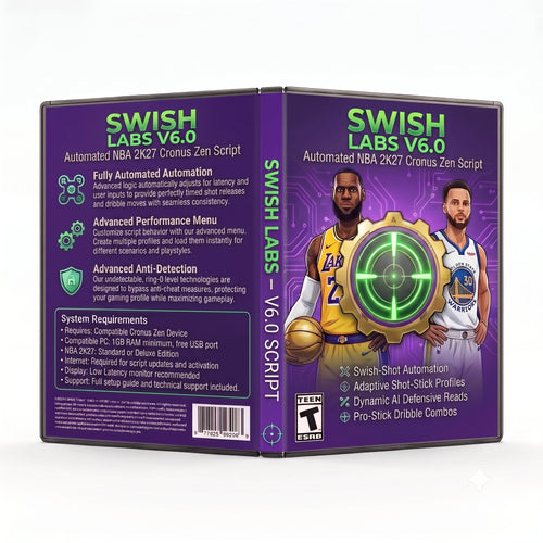Swish Labs V6.0 NBA 2K27 Cronus Zen script digital product artwork