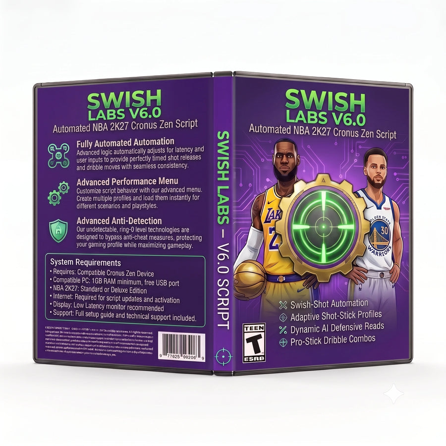 Swish Labs V6.0 – Automated NBA 2K27 Cronus Zen Script