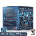 Wolf V1 Warzone Cronus Zen script product artwork with preset FPS aim assist and recoil settings
