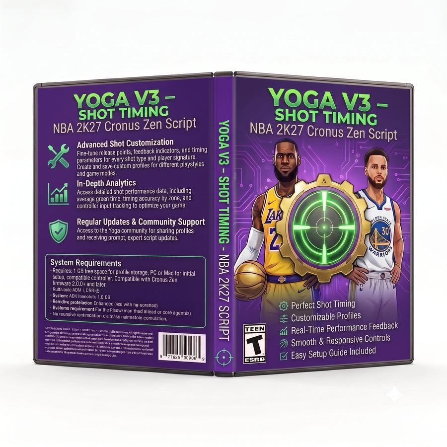 Yoga V3 – Shot Timing NBA 2K27 Cronus Zen Script