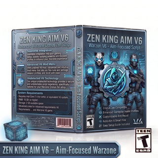 Zen King Aim V6 Warzone Cronus Zen script product artwork for aim-focused controller settings